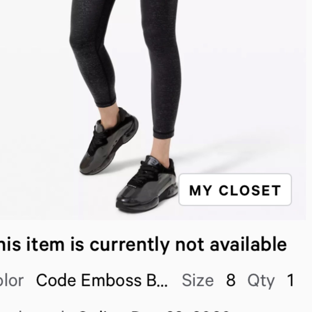 Lululemon Align 25" Code Emboss Black - image 2